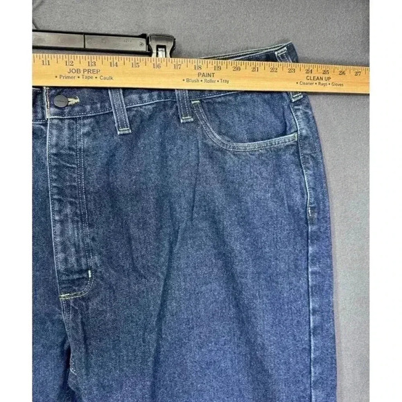 Carhartt Jeans Men 48x30 Blue FR Flame Resistant Relaxed Straight Leg FRB004 MDS - Picture 6 of 8